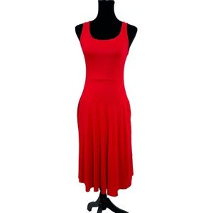 Olivia Rae Red Midi Swing Dress